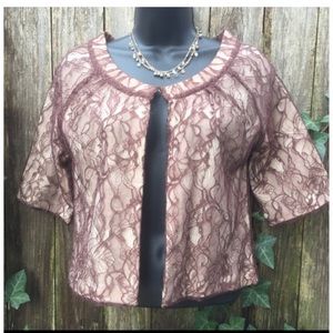 Anthropologie lace bolero